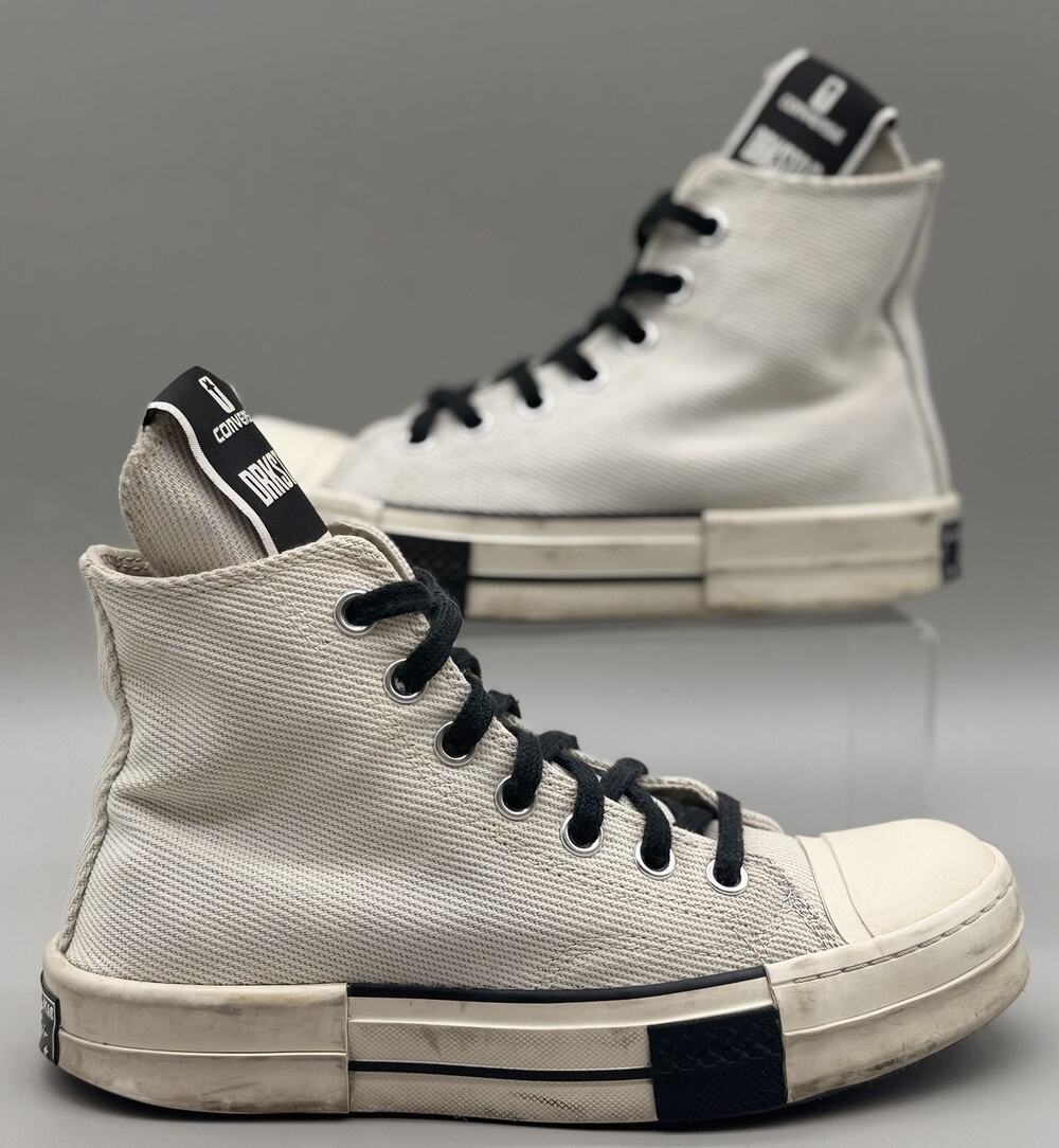 Converse DRKSTAR Chuck Taylor All Star Rick Owens White Size 4.5M/6.5W